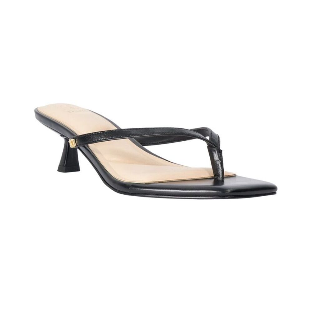 Dune London Martinii Leather Sandal, Black